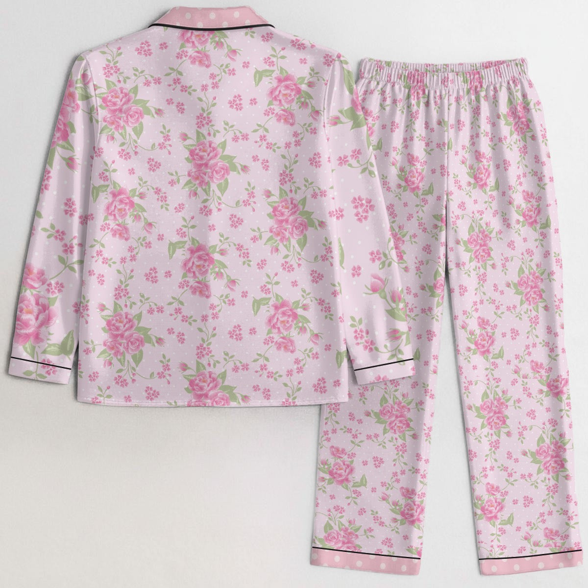 All-Over Print Women's Satin Pajama Set