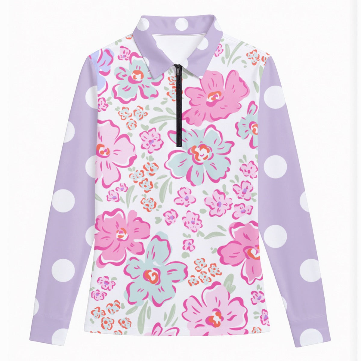 Sweet Pea Lavender Women's Quarter Zip