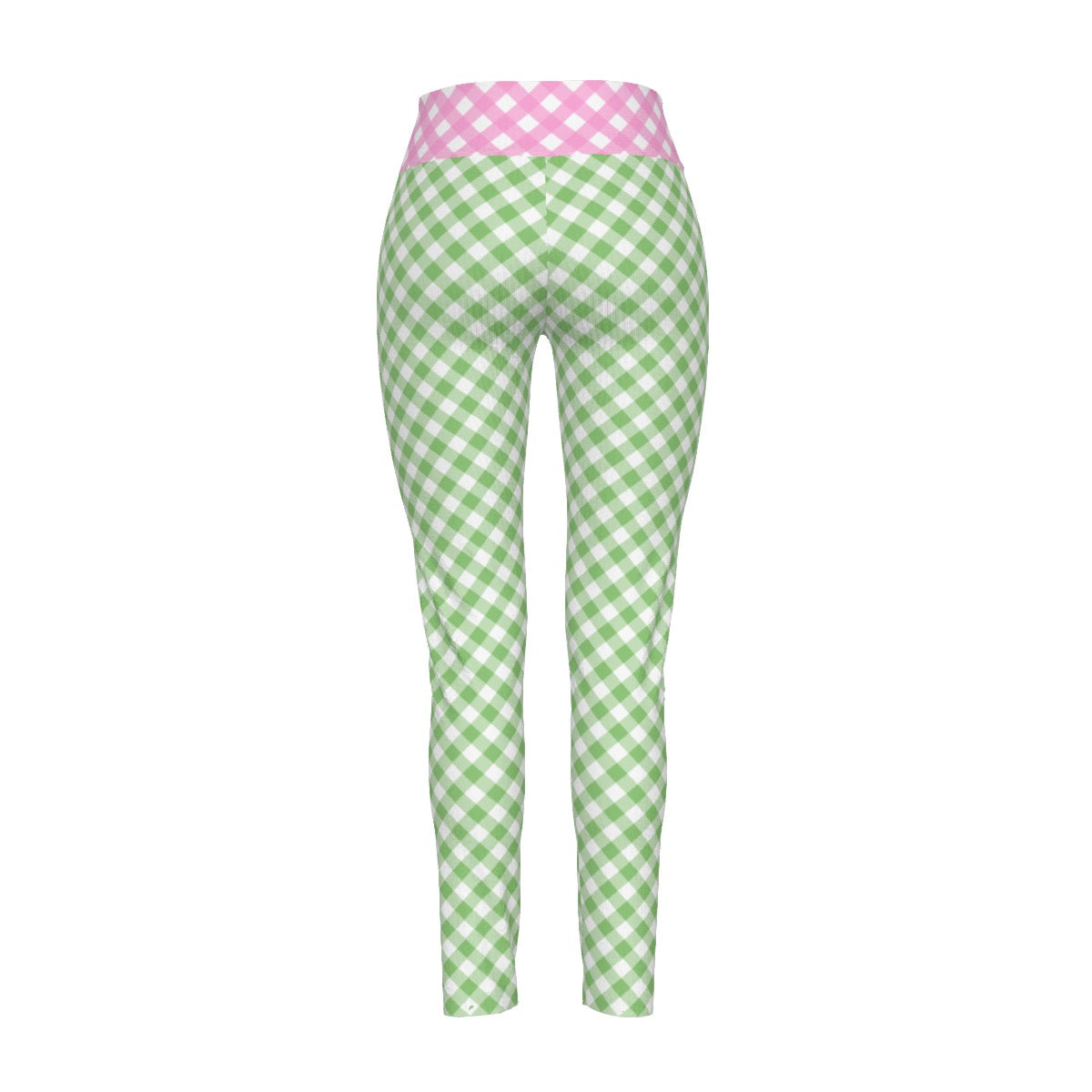 Pink and green High Waist Leggings