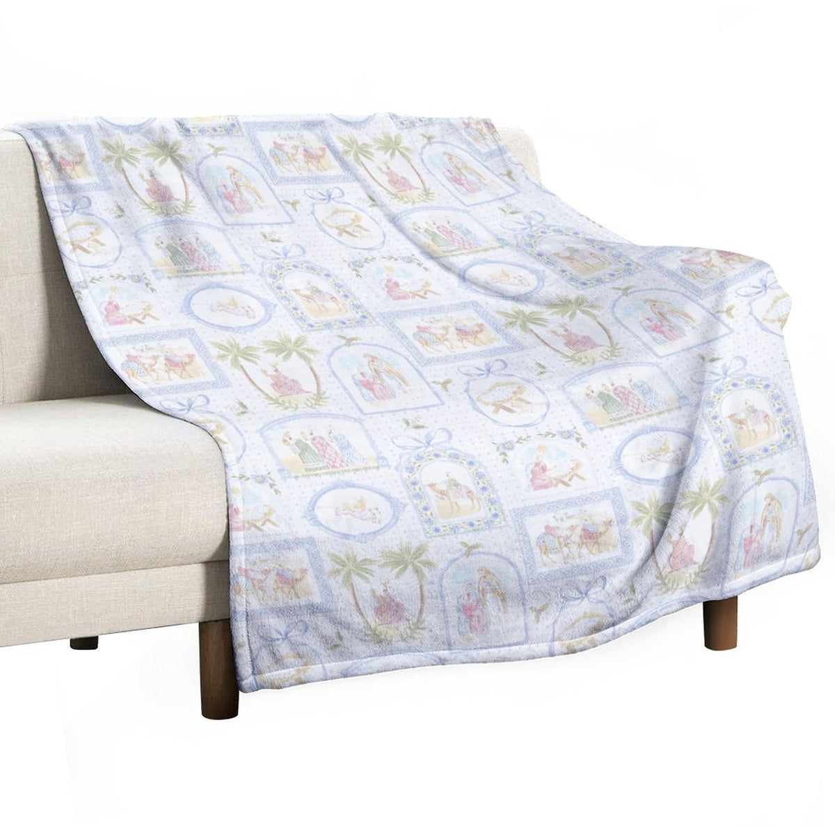 Christmas Pastel throw
