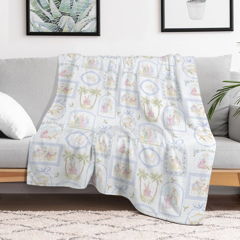 Christmas Pastel throw