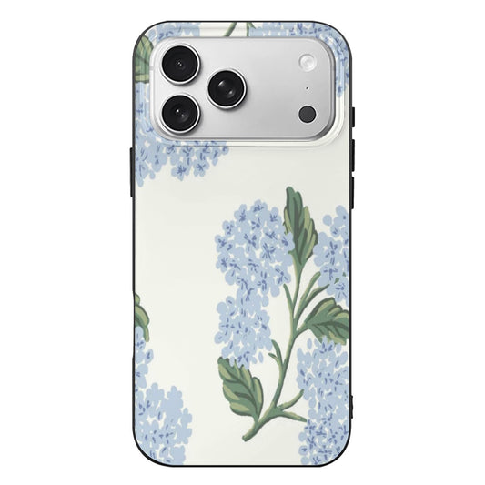 iPhone 17 Pro Max Case, blue hydrangeas