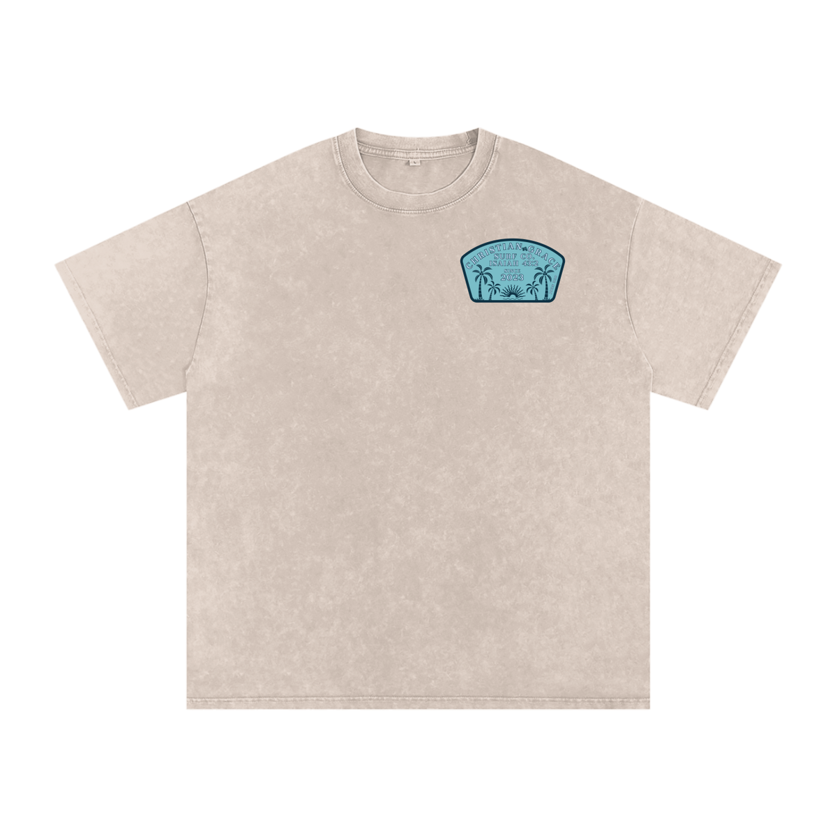 When you pass through the waters Oversized Cotton T-Shirt
